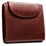 Nedidelė moteri&scaron;ka natūralios odos piniginė 4U Cavaldi, bordo, su spaude