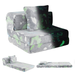Costway 3 viename vaiki&scaron;ka sofa, &scaron;viečianti tamsoje, pilka