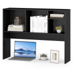 Stalo lentyna su 4 skyreliais, 94x25x73 cm juoda, Stalo lentyna su 4 skyreliais, 94x25x73 cm juoda