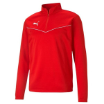 Vyri&scaron;ka striukė Puma teamRISE 1 4 Zip Top, raudona, 657394 01