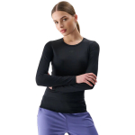 Moteri&scaron;kas mar&scaron;kinėlis 4F Longsleeve FNK F324 tamsiai juodos spalvos 4FRSS25TFLOF324 20S, L
