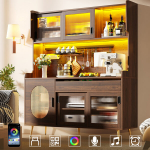 Virtuvės spinta, 145x39x171cm, 5 durys, su LED, 1 vnt