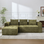 L formos sofa, 258 cm, su 3 pagalvėmis, 1 vnt