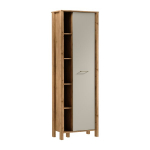 Vitrina Indygo R1D,ruda/smėlio spalvos