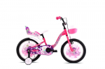 Vaiki&scaron;kas dviratis Capriolo Adria Fantasy, 16", rožinė/violetinė
