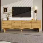 TV spintelė, 155x36x47 cm, 4 durys, kabelių angos, 1 vnt