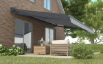 Automatinė terasos markizė Premium Aautomatic, 400x300 cm, Grey/White