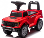 Vaiki&scaron;kas važiuoklis-stumdukas automobiliukas vienerių metų vaikams, su daiktadėže, LED Ford Raptor, raudonas, Sun Baby