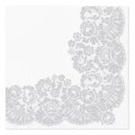 Paw popierinės servetėlės Lacy Frame Silver, 33x33 cm, 20 vnt.