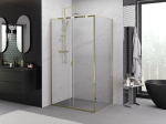 Mexen Exo stumdomas du&scaron;o kabinas 145 x 80 cm, skaidrus, auksinis - 8151-145-080-50-00