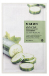 Lak&scaron;tinė veido kaukė su agurkais Mizon Joyful Time Essence Mask Cucumber 23g