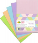 Putų lapai A4, 5 spalvos, pastelinės spalvos HAPPY COLOR - GDD