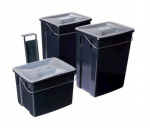&Scaron;iuk&scaron;liadėžės komplektas Biobox 2x10L + 6L, pilkas