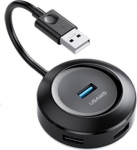 Adapteris USAMS 'SJ414' (Input: USB / Ouput: 4-USB)