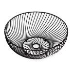 Vaisių krep&scaron;elis, 30 cm, metalas, juodas