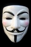 Vendeta Guy Fawkes kaukė, balta