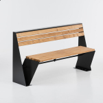 Suoliukas su atlo&scaron;u sodui 140*37 cm, ruda