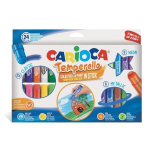 Aliejinės pastelinės kreidelės Carioca Temperello, 24 spalvos