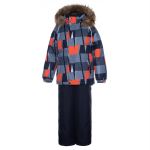 Huppa Berniukų žieminis komplektas WINTER, black pattern/ black