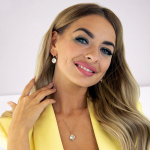 Papuo&scaron;alų rinkinys moterims DiamondSky Glare V su Swarovski kristalais DS00S385