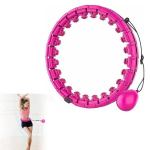 Masažuojantis gimnastikos lankas Reach Smart Hula Hoop M2 rožinis
