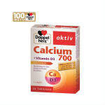 Maisto papildas Doppelherz Aktiv Calcium 700 + Vitamin D3, 30 kapsulių