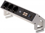 Bachmann Desk 2 prailginimo laidas su 3 lizdais, 2xcat6, 1xhdmi, 1xusb