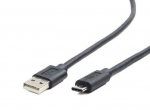 Kabelis Gembird USB 2.0 AC AM-CM, 1,8 m, juodas