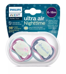 Čiulptukai Philips Avent Ultra Air Night, 6-18 mėn, 2 vnt.