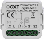 Oxt Mini Zigbee 3.0 2-kanalių relės modulis be N laido