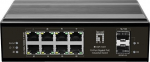 LevelOne IGP-1031 Juodasis PoE Palaikomas Gigabit Ethernet Komutatorius, 8 RJ-45 Portai, 8000 MAC Adresai