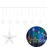 &Scaron;viesos užuolaidos 138 LED USB- Daugiaspalvis