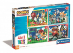 4 dėlionių rinkinys Clementoni Sonic, 72d.