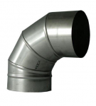 Kaminų alkūnė Wadex 116, D130 mm 90&deg;