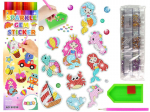 Deimantinės mozaikos lipdukų rinkinys Jūros pasaulis Lean Toys