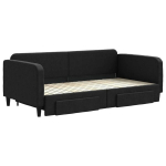 Sofa-lova vidaXL, 100x200 cm, juoda