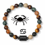 Akmeninė apyrankė su zodiako ženklu Vėžys