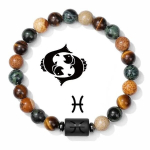 Akmeninė apyrankė su zodiako ženklu Žuvis