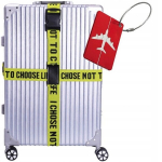 Saugos diržas kelioniniam lagaminui, geltonas