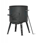 Židinys katilui Davr Metall d-49 cm, juodas