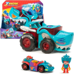Lenktynių trasa su ma&scaron;inėlėmis vaikams Magic Box T-Racers T-Shark Mega Wheels