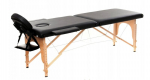 Sulankstomas masažo stalas Atlas Sport, 186x61cm, juodas