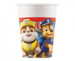 Popieriniai puodeliai Paw Patrol Rescue Heroes, 200 ml, 8 vnt