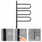 Elektrinė &scaron;ildoma rank&scaron;luosčių kabykla Telvel ti r3 black, 44х80 cm, 105 W