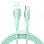 ESSAGER RAINBOW žalias TYPE-C laidas 200CM (IKI 100W)