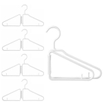 HomeLux Floor sulankstomos pakabos, 5 vnt, baltos