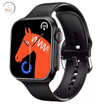 iWear WS78 Plus 2.0'' Infinite Display Alu-Ceramic Dual BT Call Smart Laikrodis Heartrate Monitor Juoda