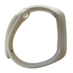 iWear universalus silikoninis dirželis i&scaron;maniųjų apyrankių modeliams - SM6 SM7 SM8 / Xiaomi Mi Band 5 6 7 Baltas