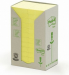 Post-it&reg; geltonos lipnios lapelės 38x51mm (24 pakuotės)