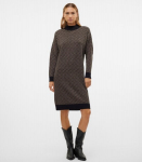 Vero Moda moteri&scaron;ka suknelė 10314459*02, juodas/smėlio spalvos